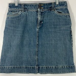 Eddie Bauer denim mini skirt size 10